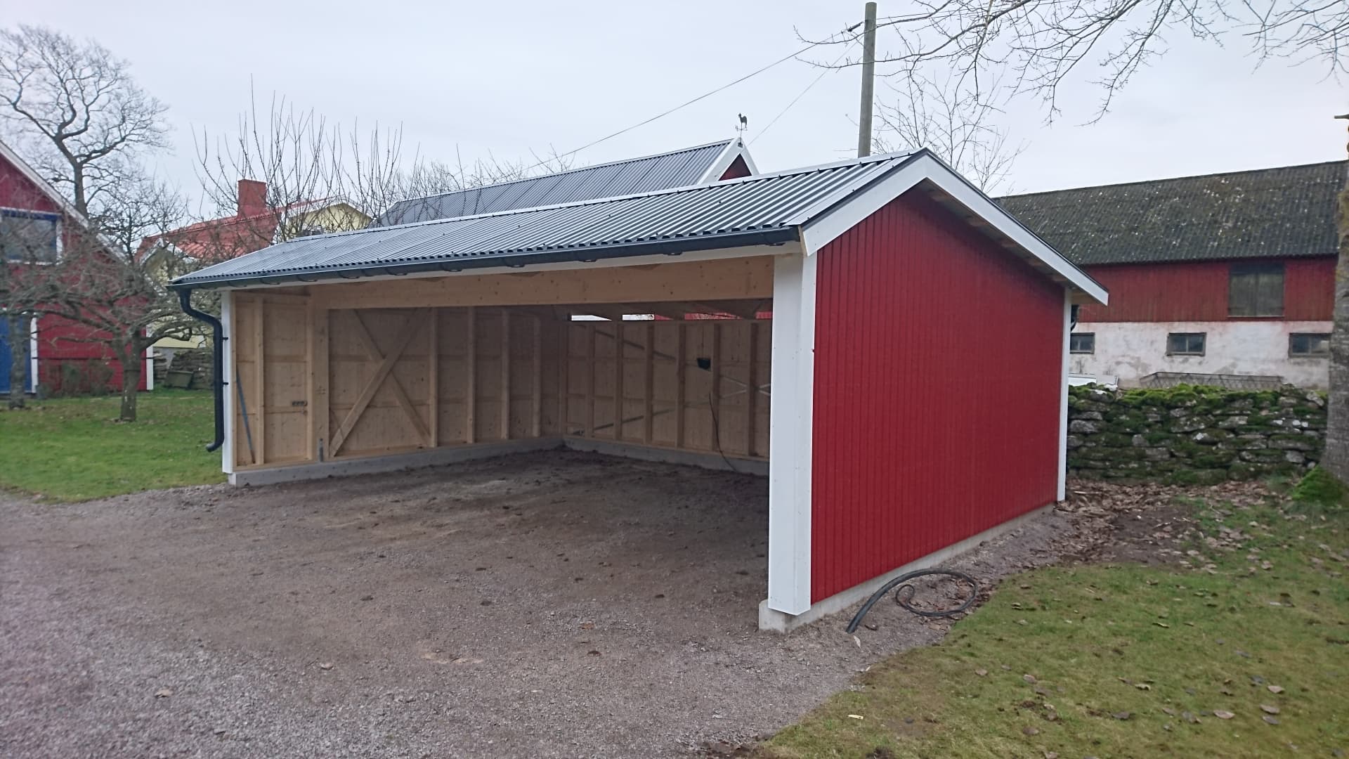 Garage — Tillbyggnad
