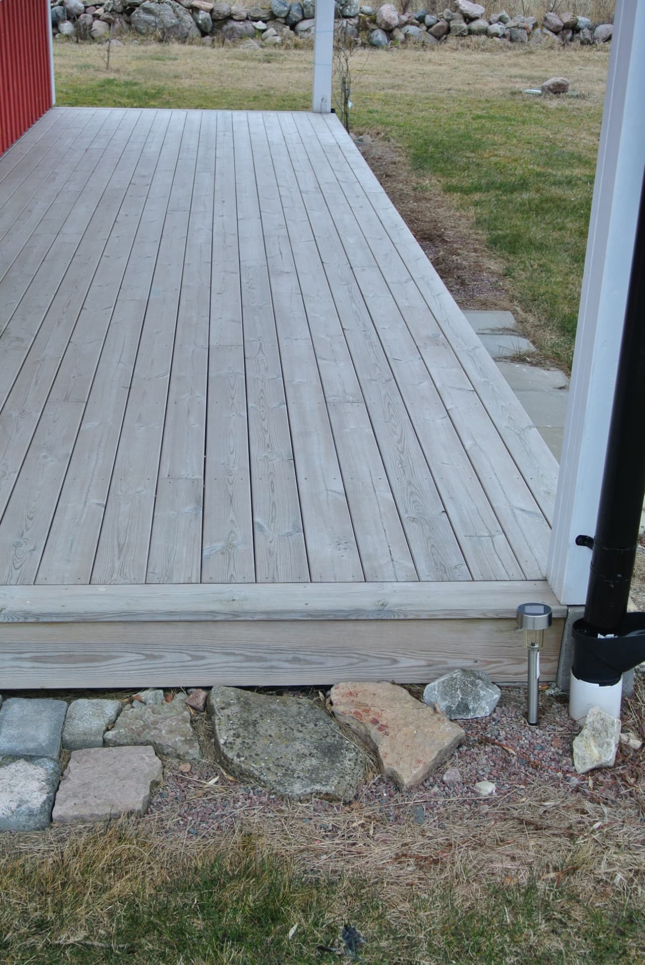 Detalj – kant och stenram — Altaner