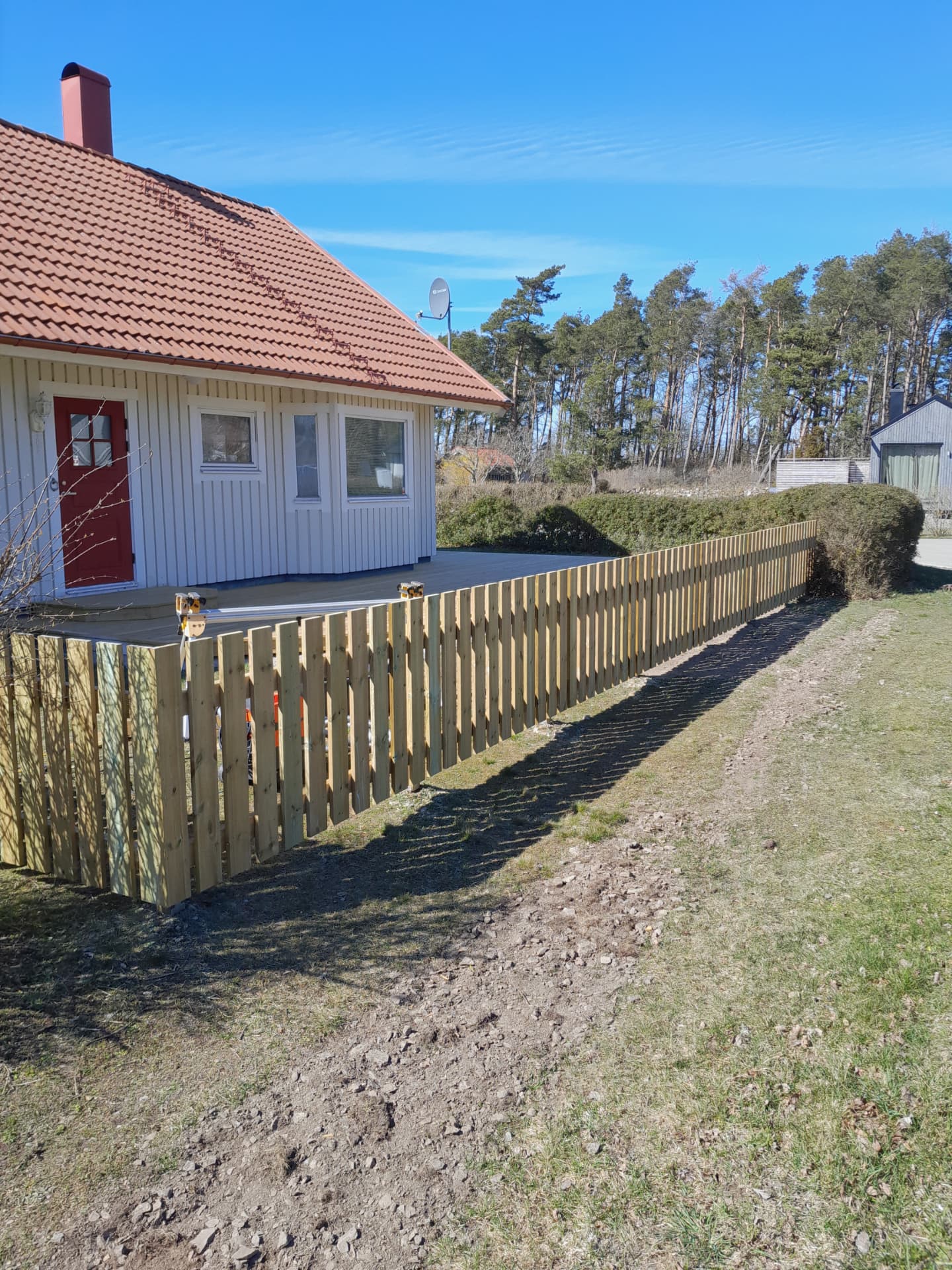 Staket runt altan — Staket