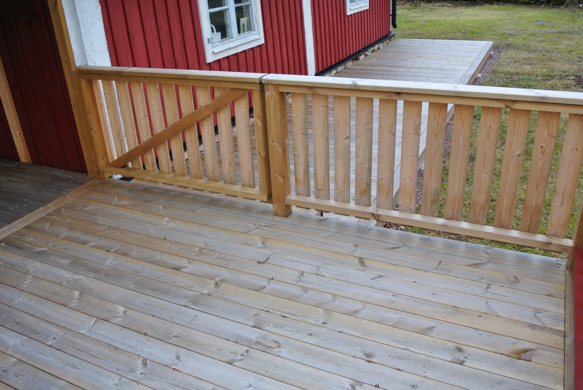 Räcke i ribbverk — Altaner